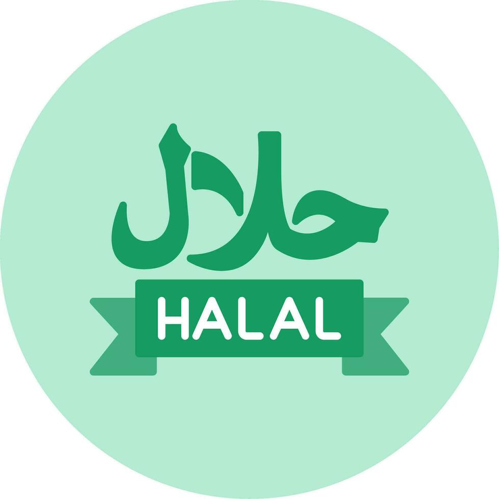 icono de vector halal