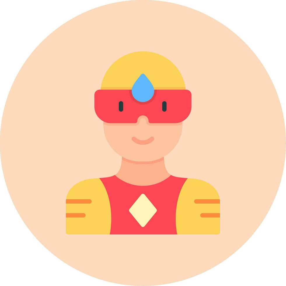 superhéroe vector icono