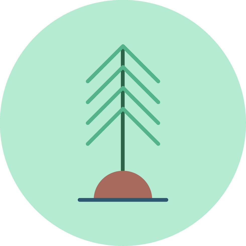 icono de vector de árbol de pino