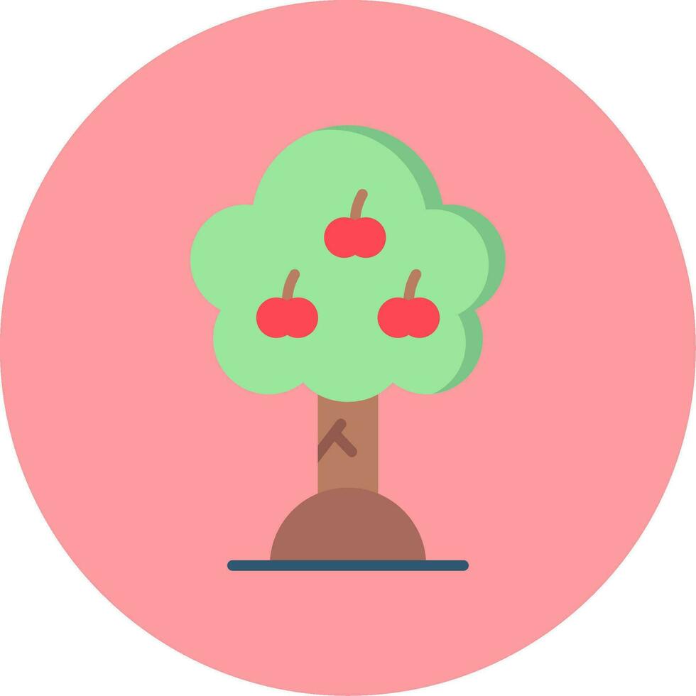 Apple Tree Vector Icon