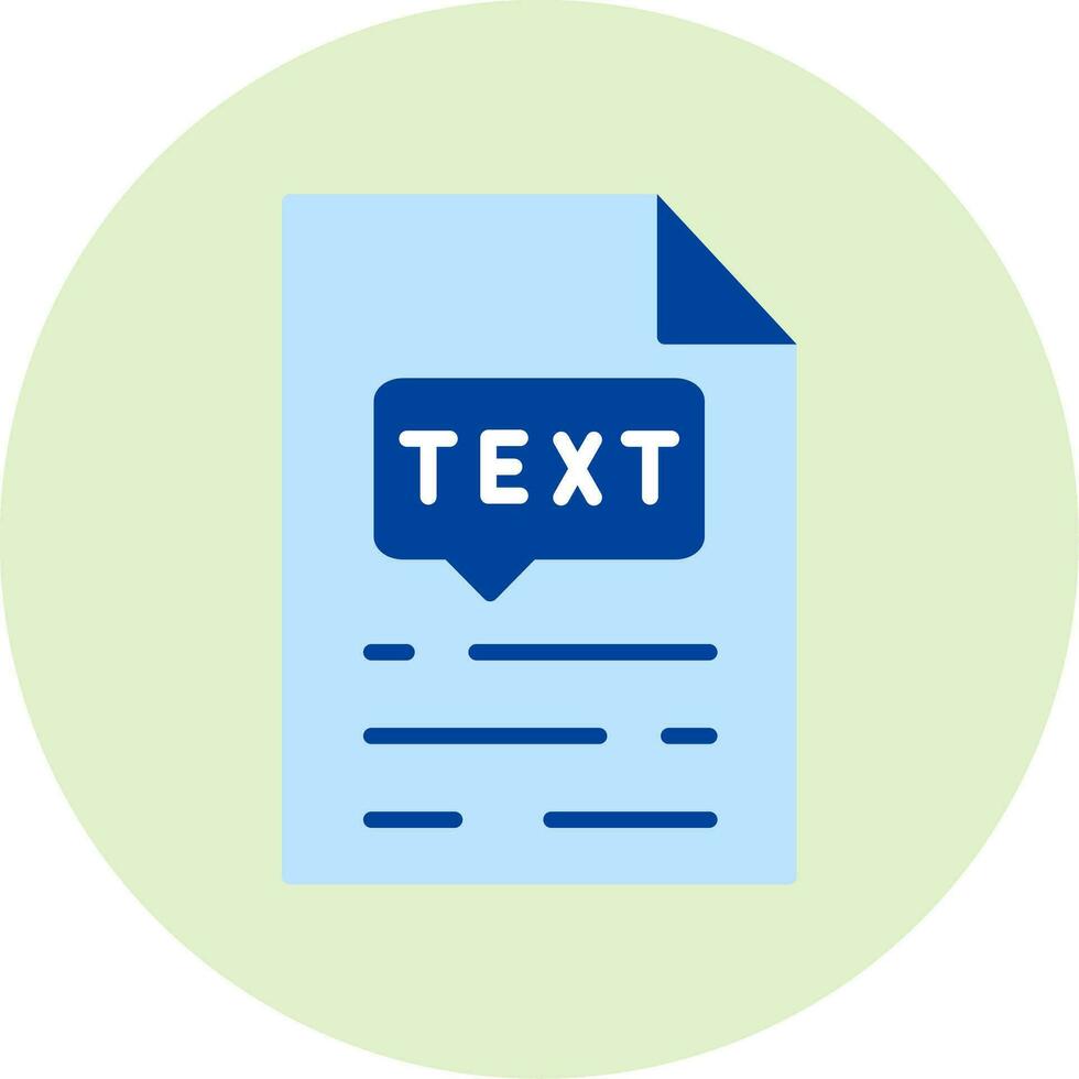 Text Vector Icon