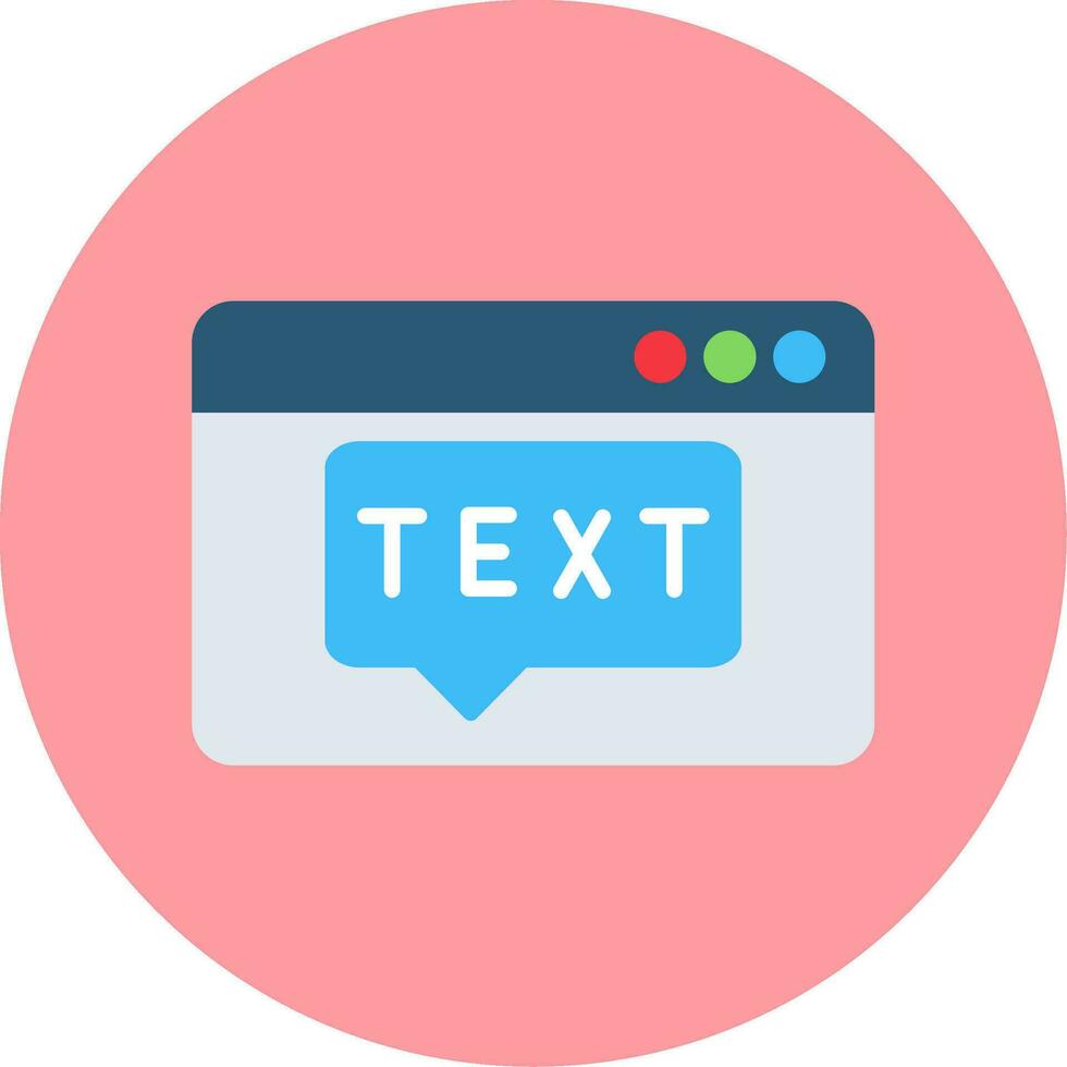 Text Vector Icon