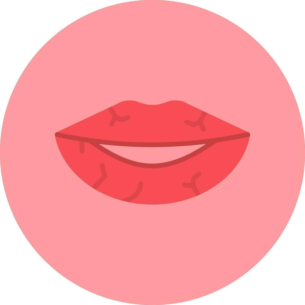 Dried Lips Vector Icon