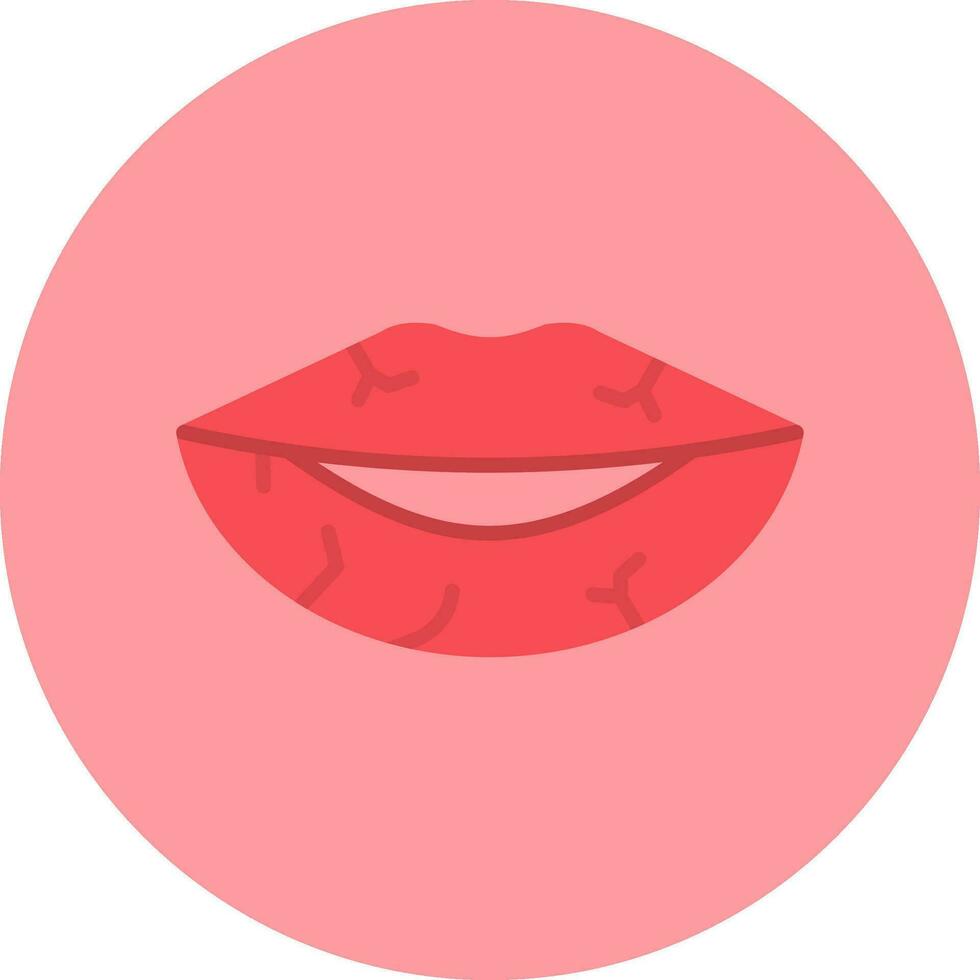 Dried Lips Vector Icon