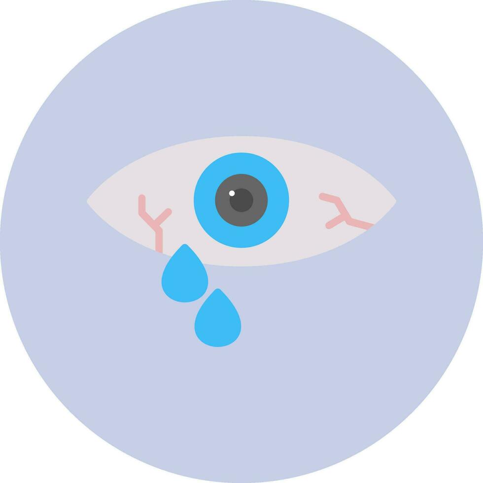 Watery Eye Vector Icon