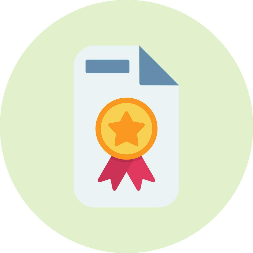 Certificate Vector Icon