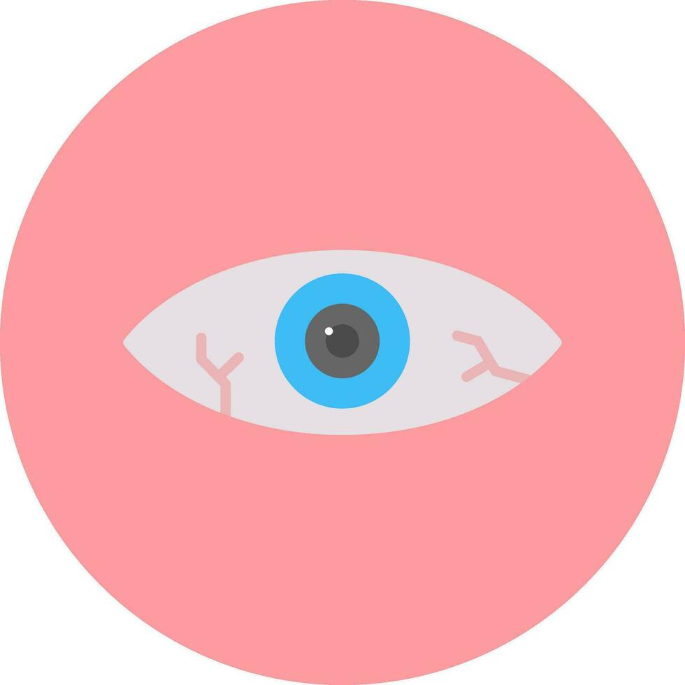Red Eye Vector Icon