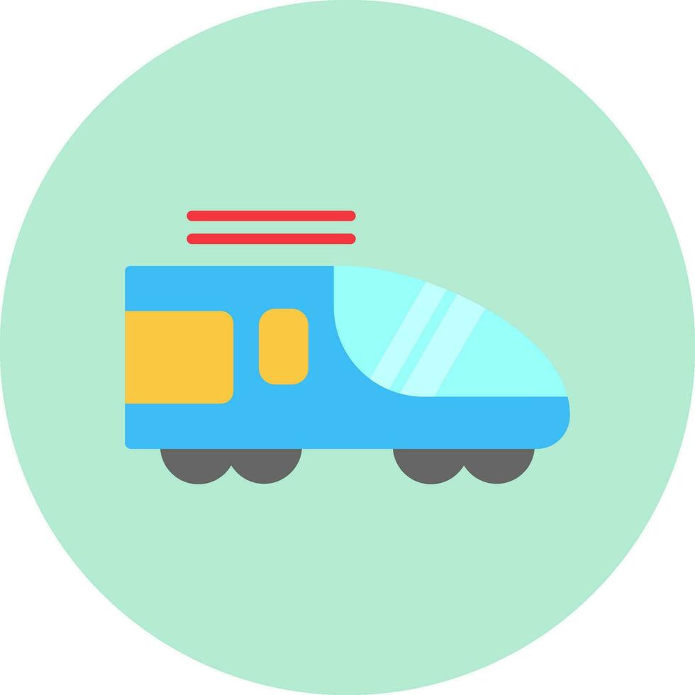High Speed Train Vector Icon