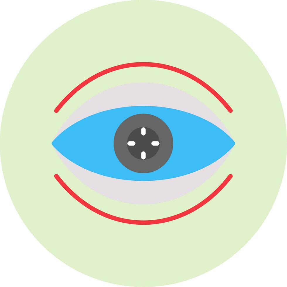 Bionic Contact Lens Vector Icon