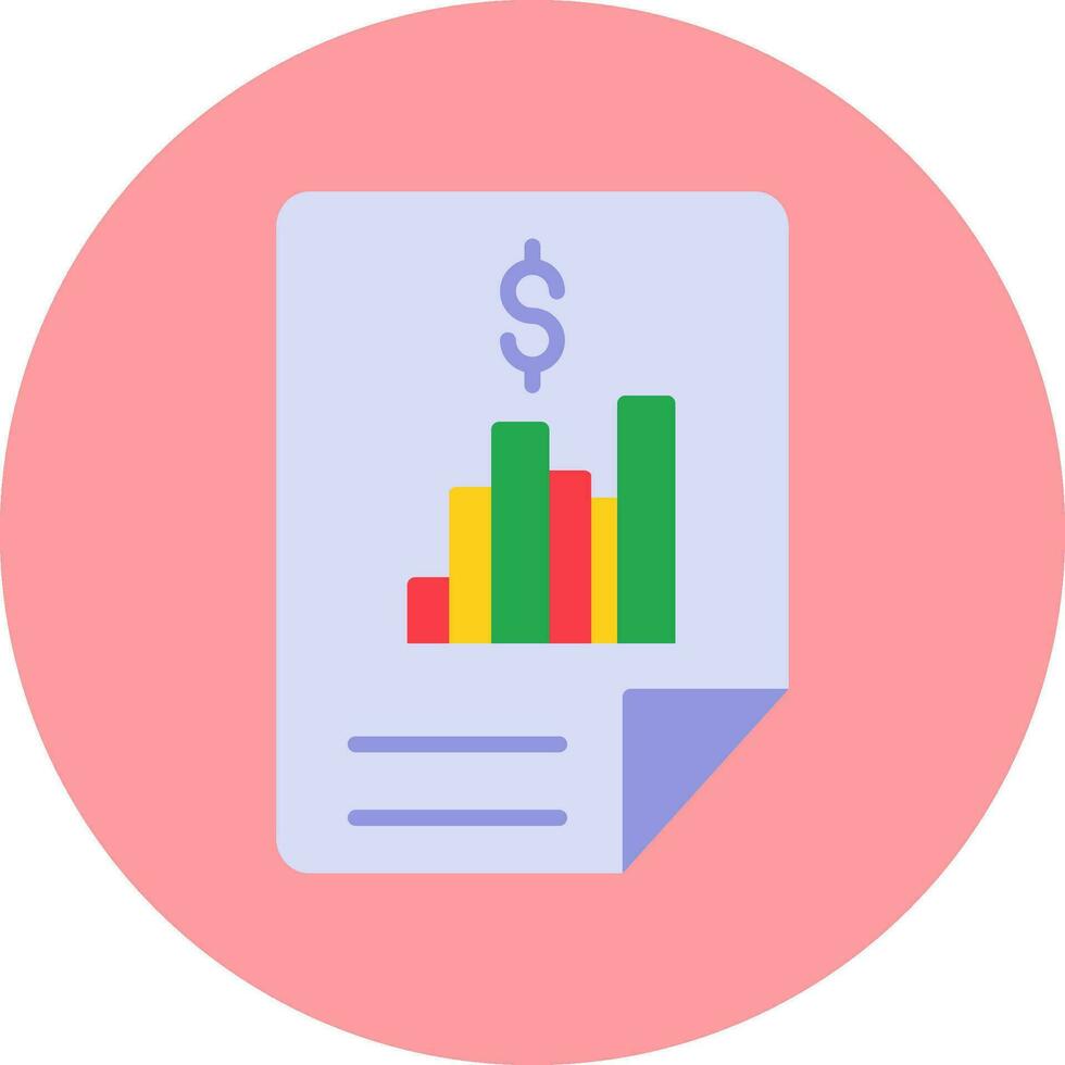 Financial Report Vector Icon