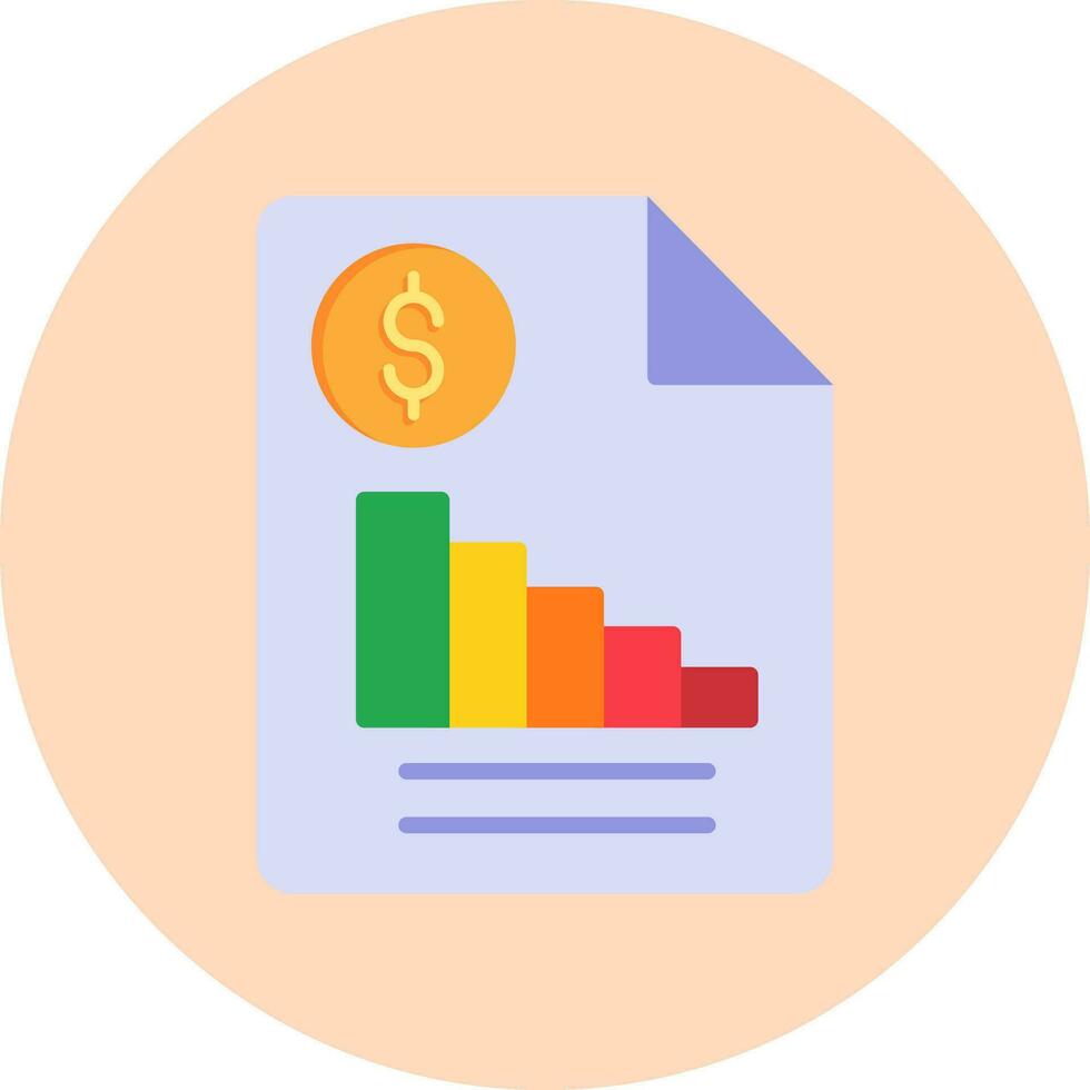 Financial Report Vector Icon