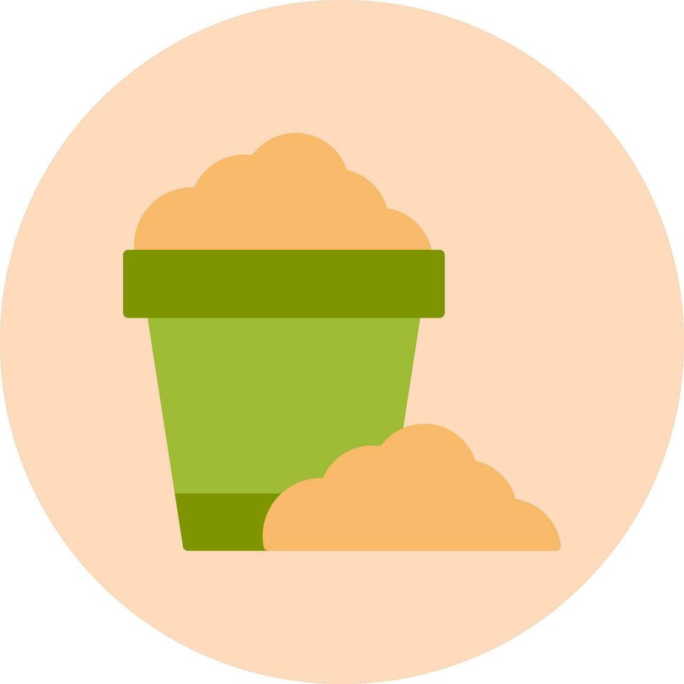 Sand Bucket Vector Icon