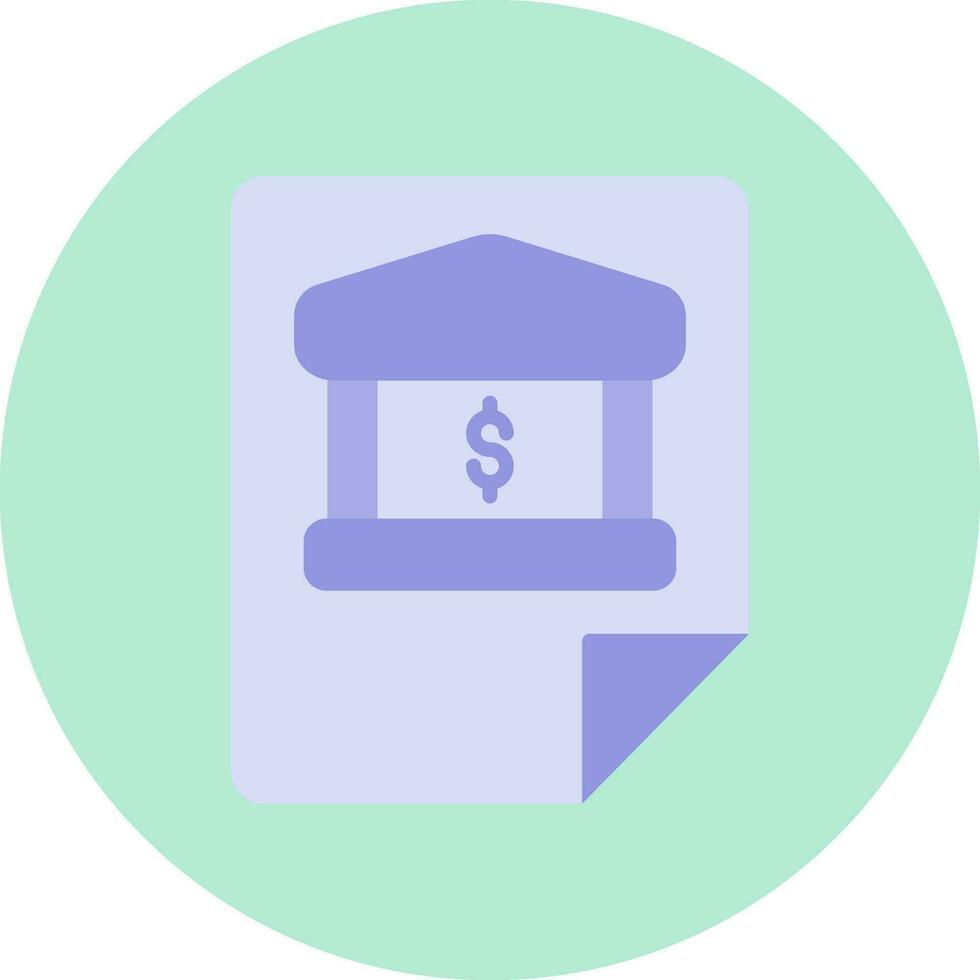 Bank Statement Vector Icon