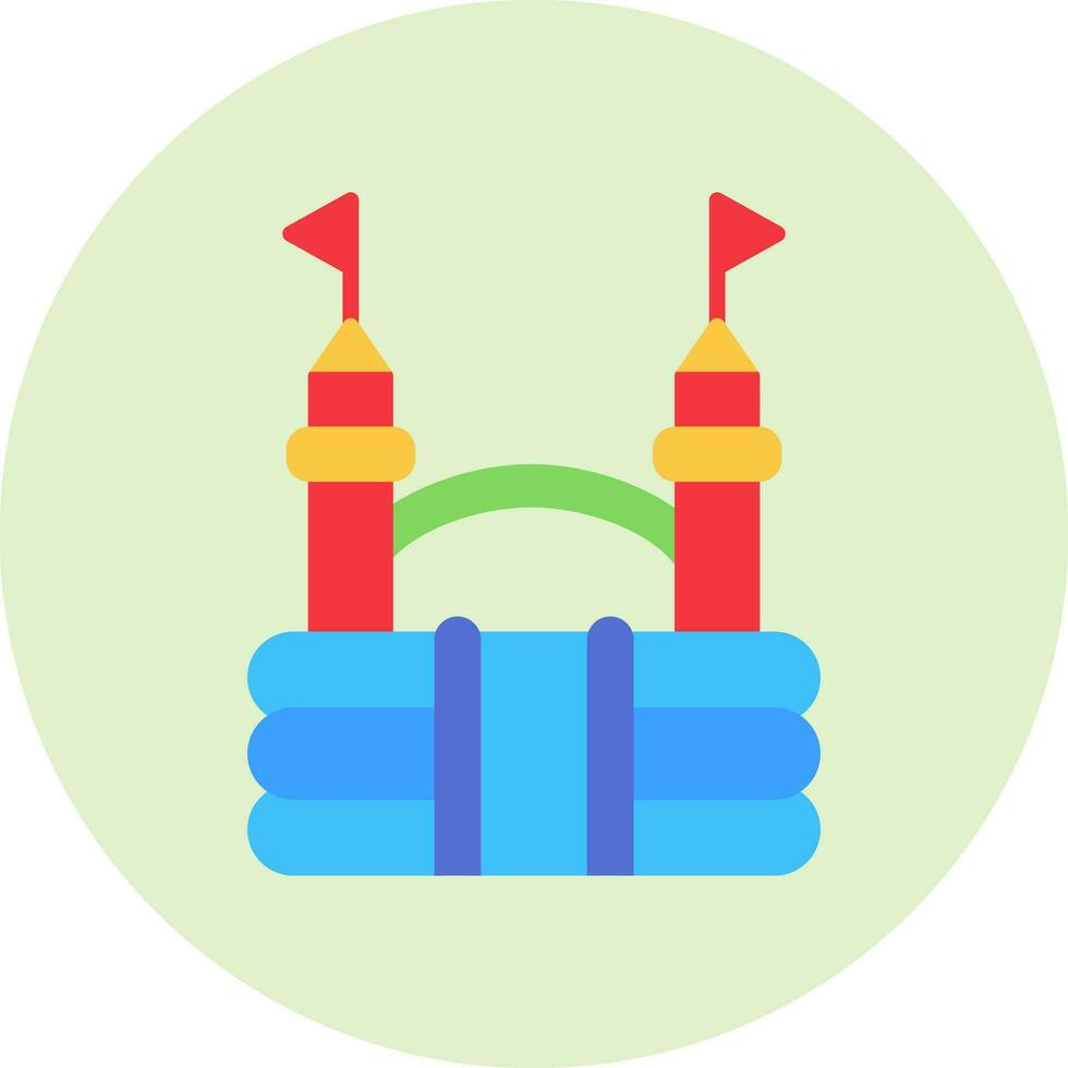 Bouncy Castle Vector Icon