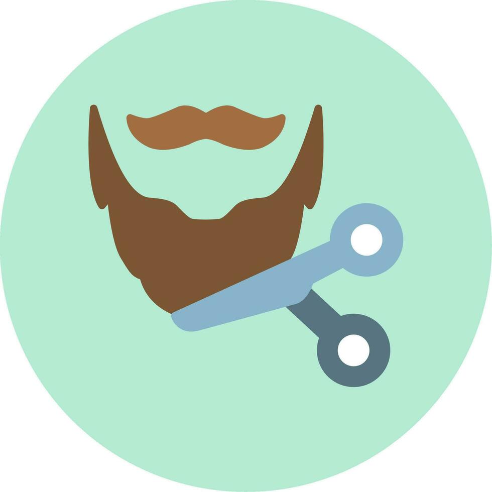 Beard Trimming Vector Icon