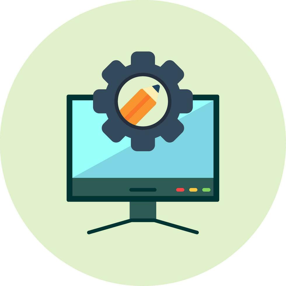 Computer Vector Icon