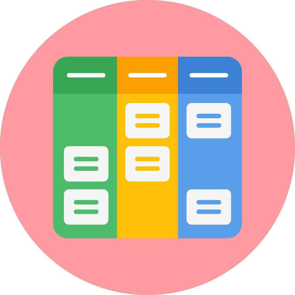 Kanban Vector Icon