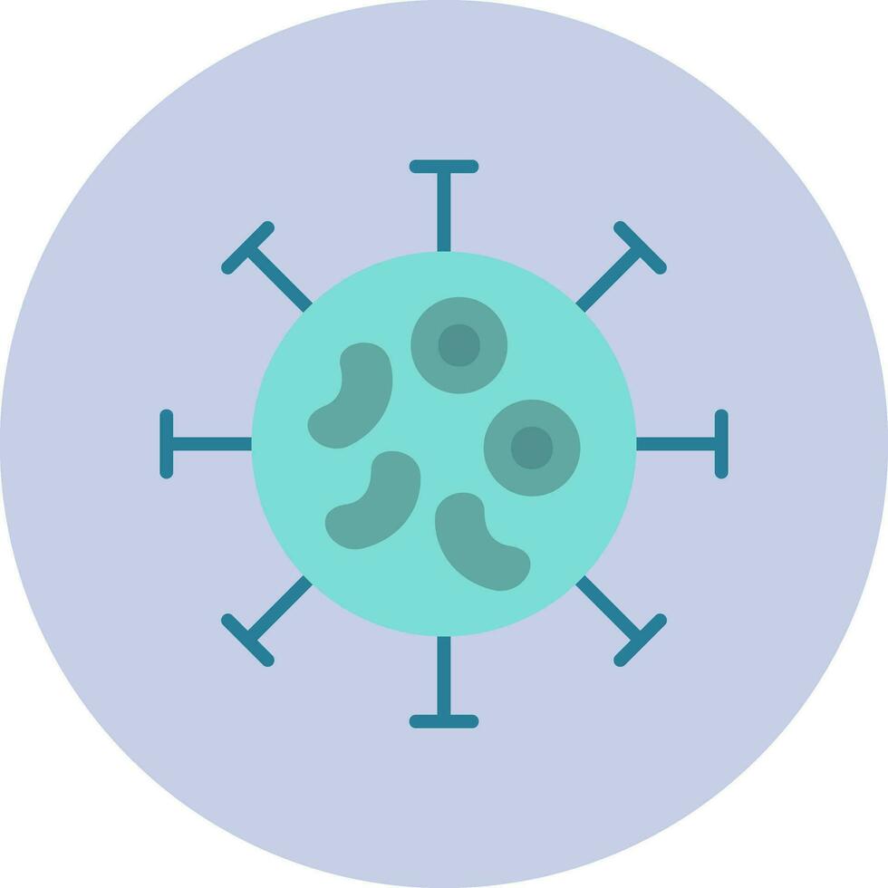 icono de vector de bacterias