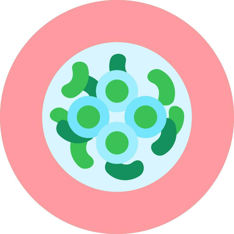 Gloeocapsa Cyanobacteria Vector Icon