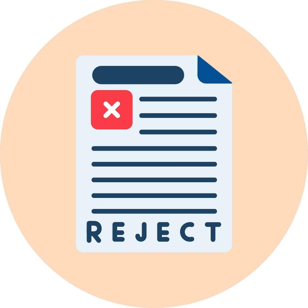 Reject Vector Icon