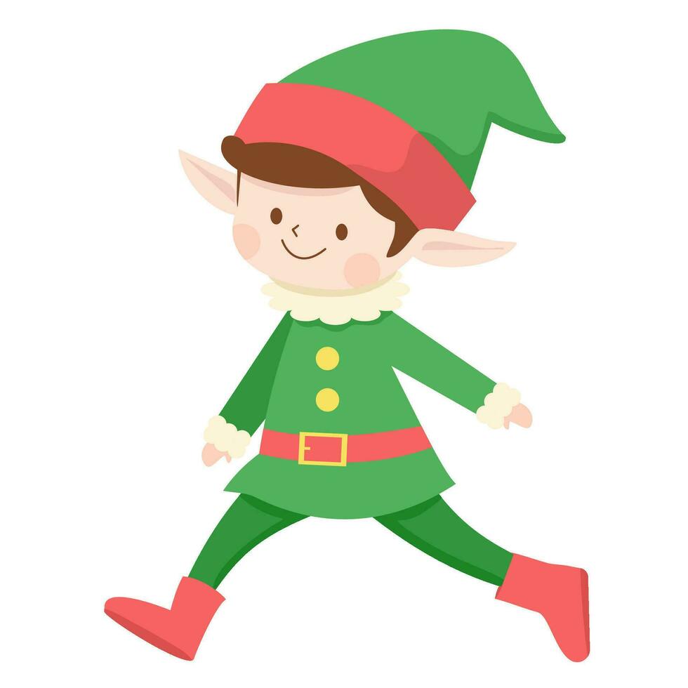 elf character christmas vector