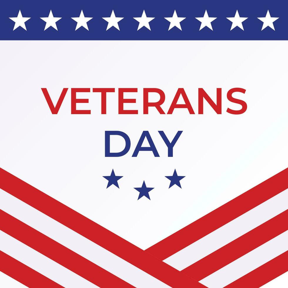 veterans day celebration poster, american flag vector. design for banner, greeting card, flyer, social media, web. vector