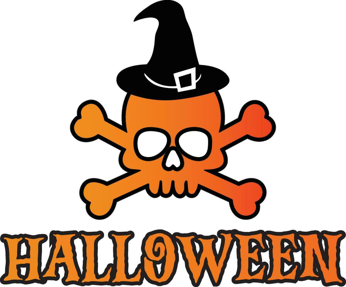 Halloween lettering with spider halloween typography for tshirt vector