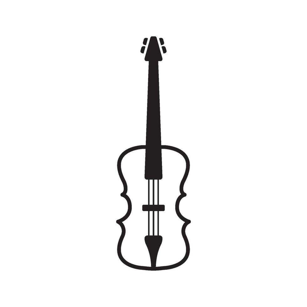 violin icon vector