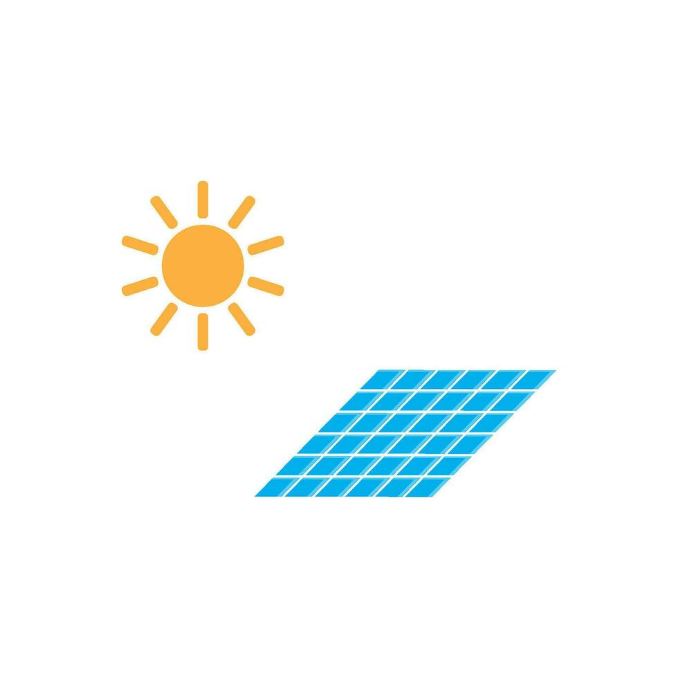 solar panel icono vector