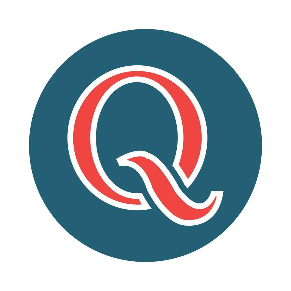 Quora Vector Glyph Two Color Icon For Personal And Commercial Use.