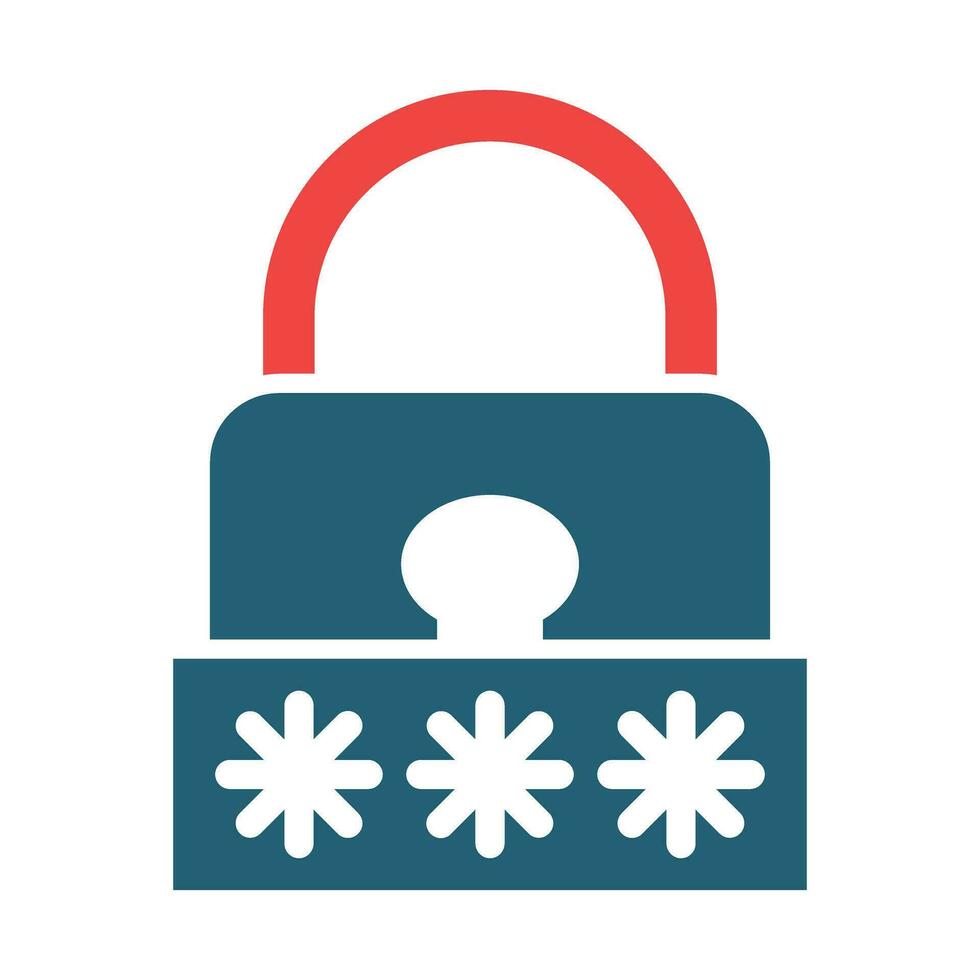 Password Vector Glyph Two Color Icon For Personal And Commercial Use.
