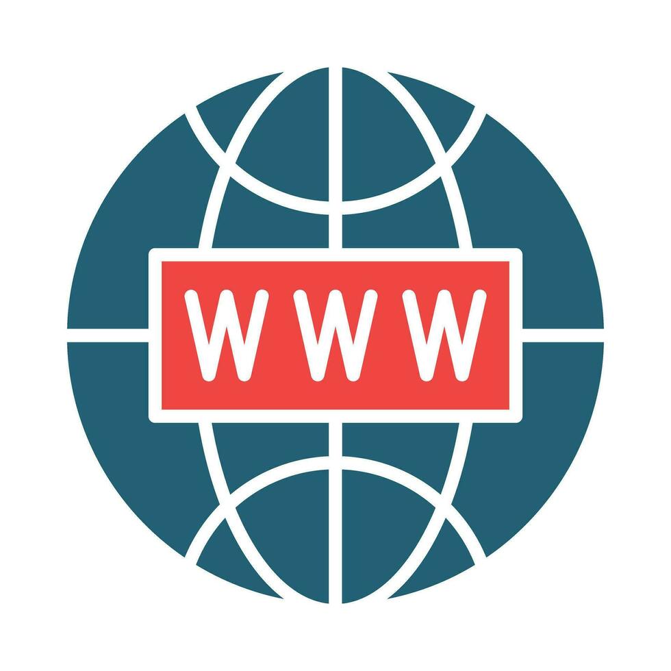 Website Vector Glyph Two Color Icon For Personal And Commercial Use.
