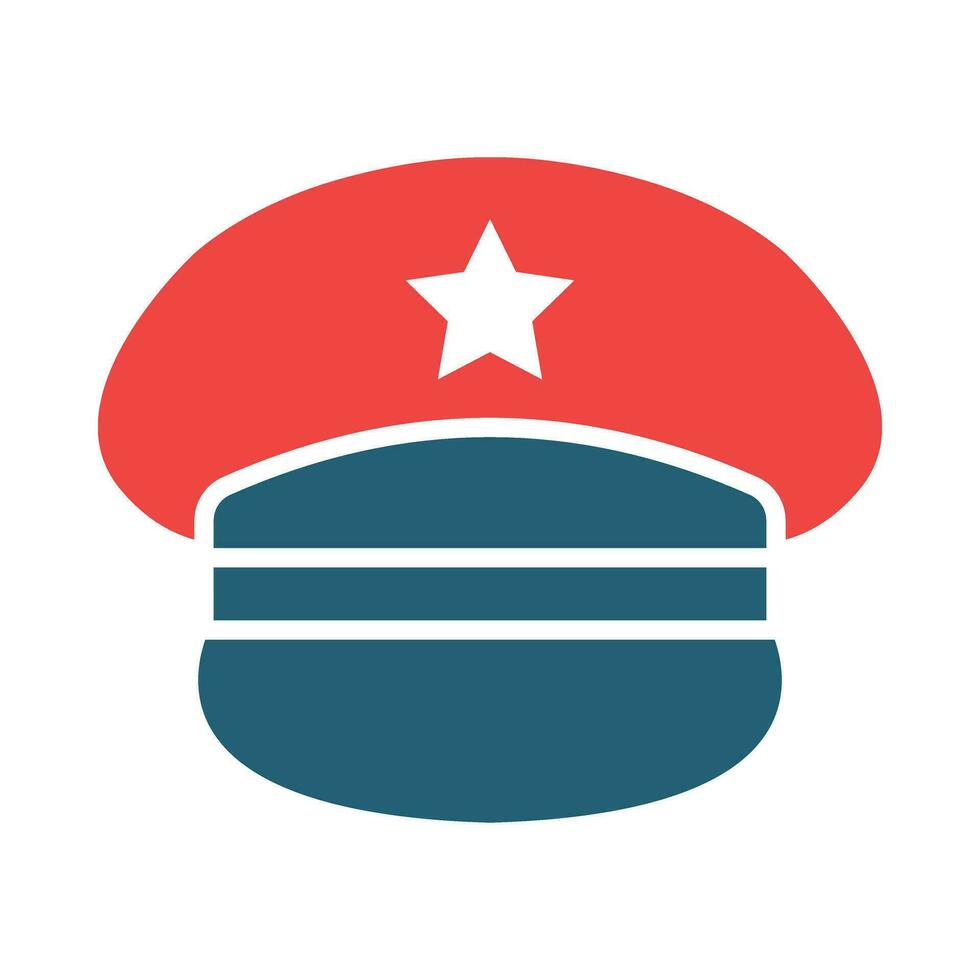 Hat Vector Glyph Two Color Icon For Personal And Commercial Use.