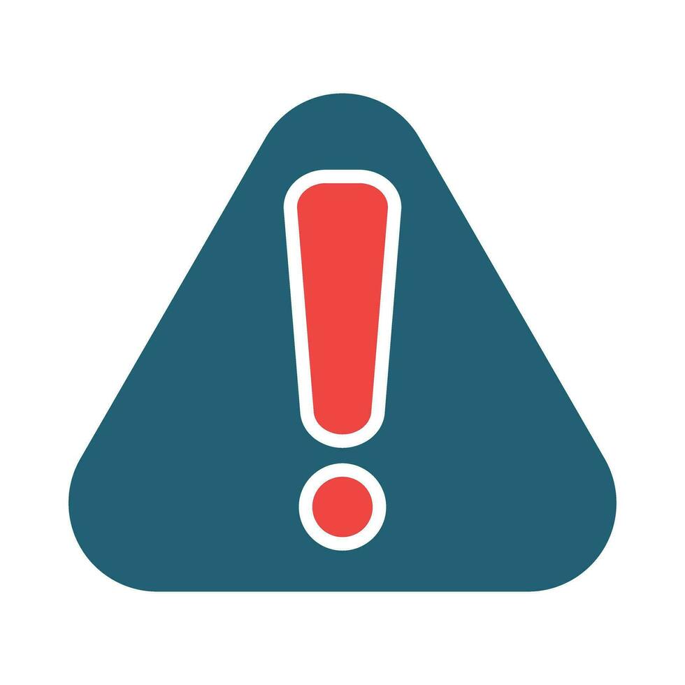 Alert Vector Glyph Two Color Icon For Personal And Commercial Use.