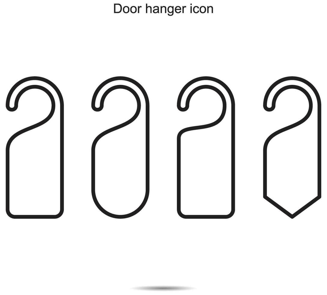 Door hanger icon vector