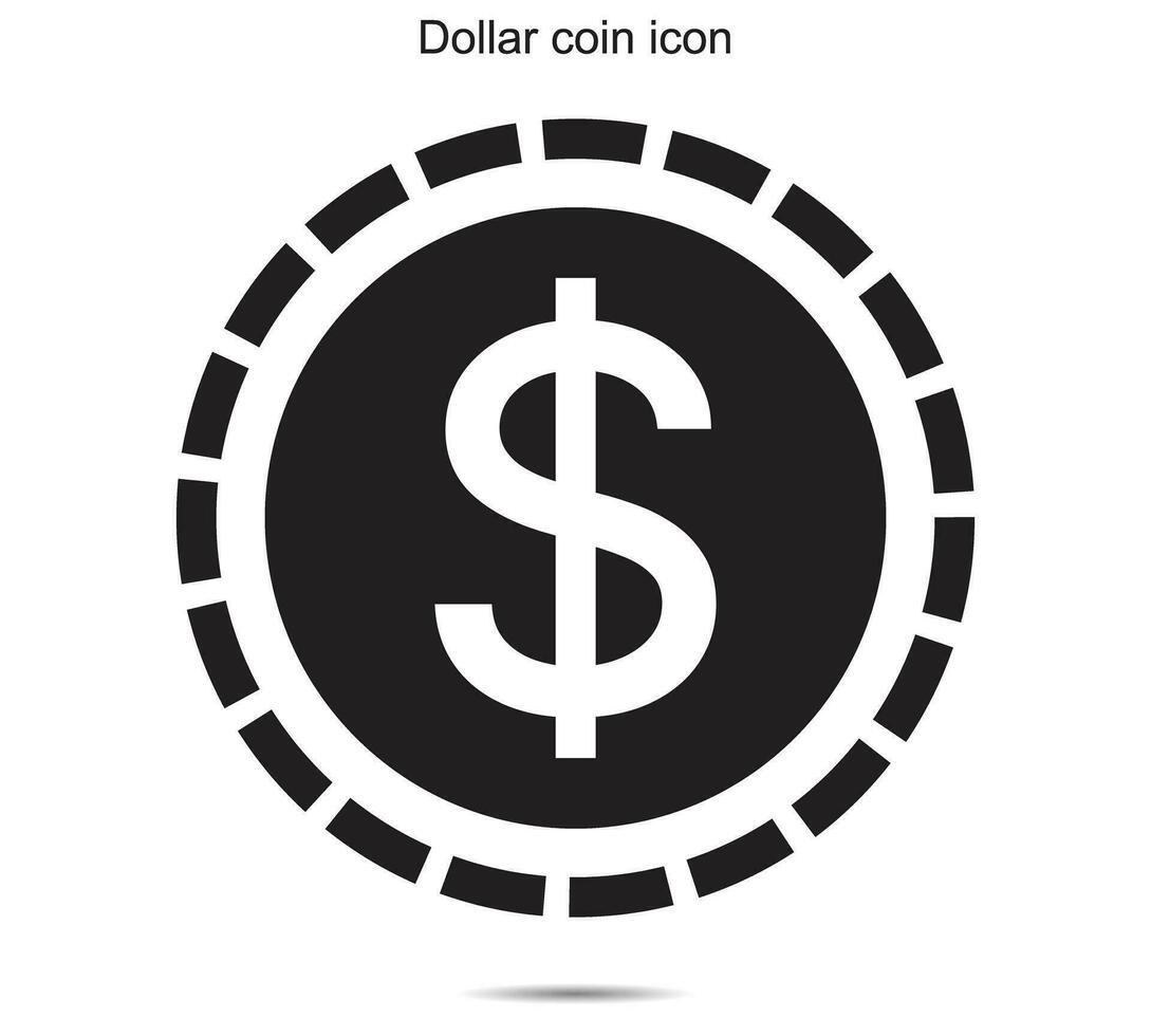 dólar moneda icono, vector ilustración