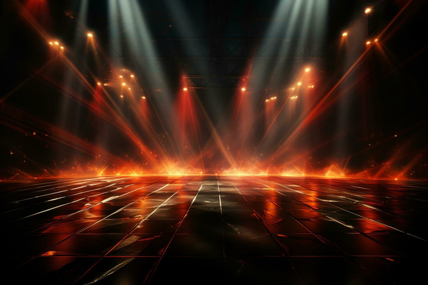 Ai Generaitve Backdrop With Illumination Of Red Spotlights For Flyers realistic image ultra hd high design photo