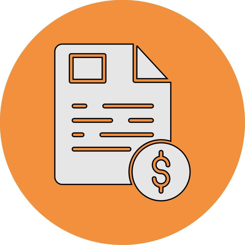 Financial Report Vector Icon
