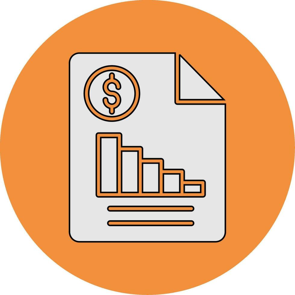 Financial Report Vector Icon