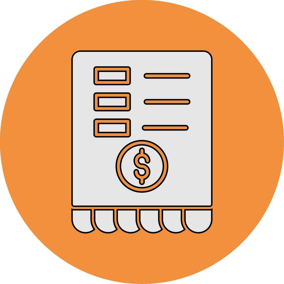 Receipt Vector Icon