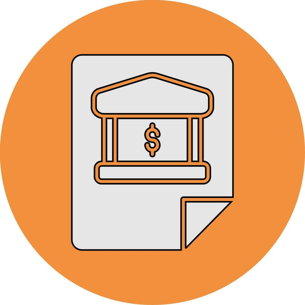 Bank Statement Vector Icon