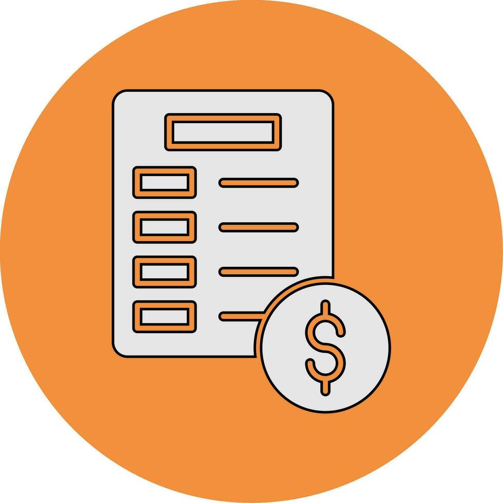Invoice Vector Icon