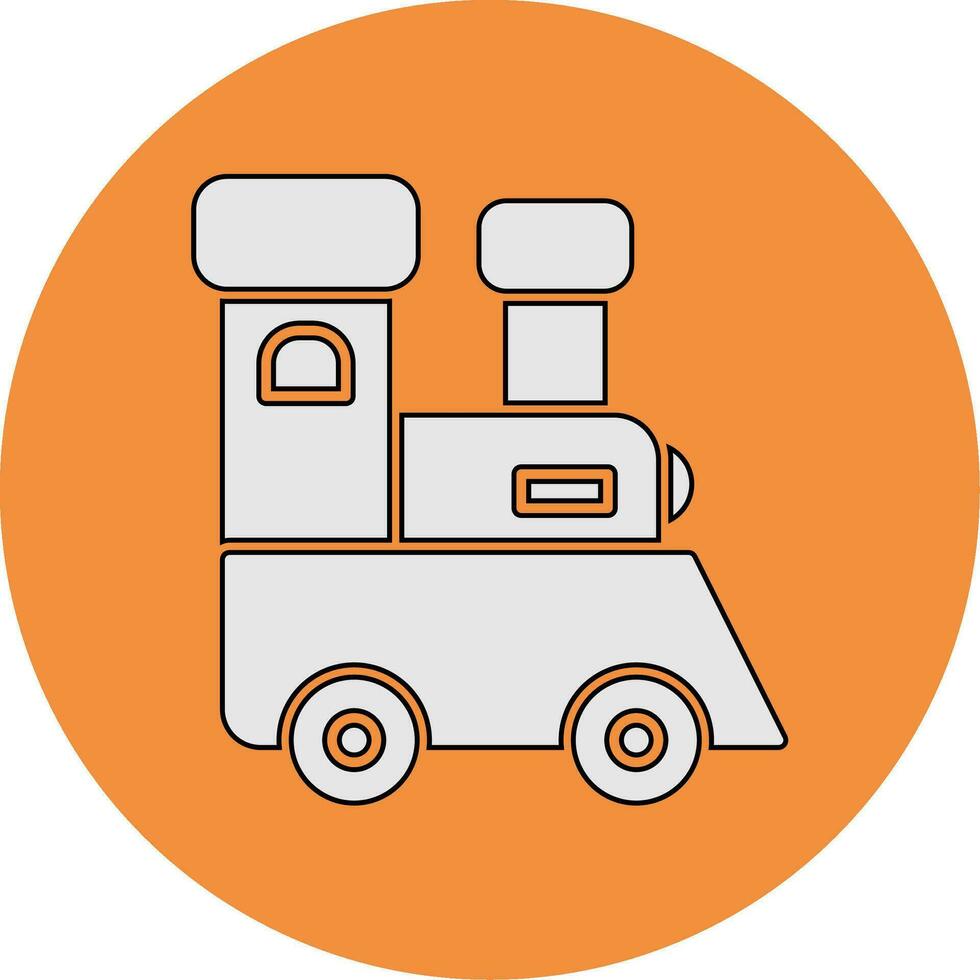 Toy Train Vector Icon