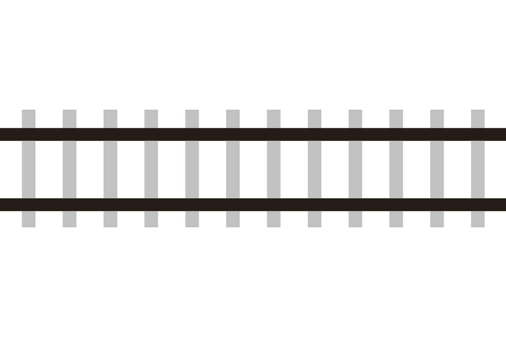 Train track symbol isolated on white background, Railway 32738537 Vector Art at Vecteezy