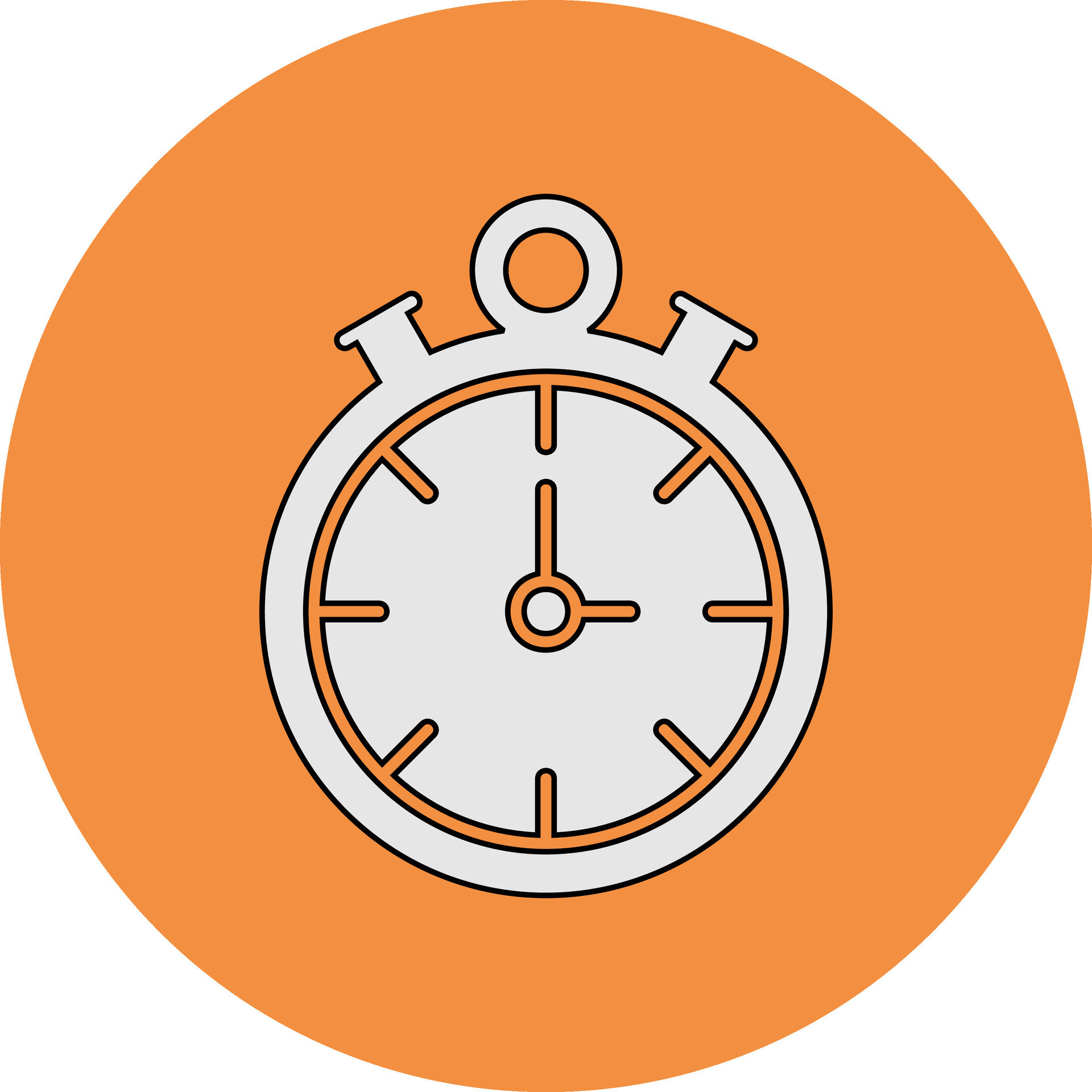 Stopwatch Vector Icon 32738607 Vector Art at Vecteezy
