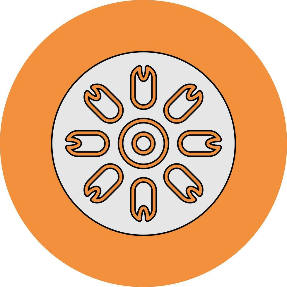Centric Diatom Vector Icon
