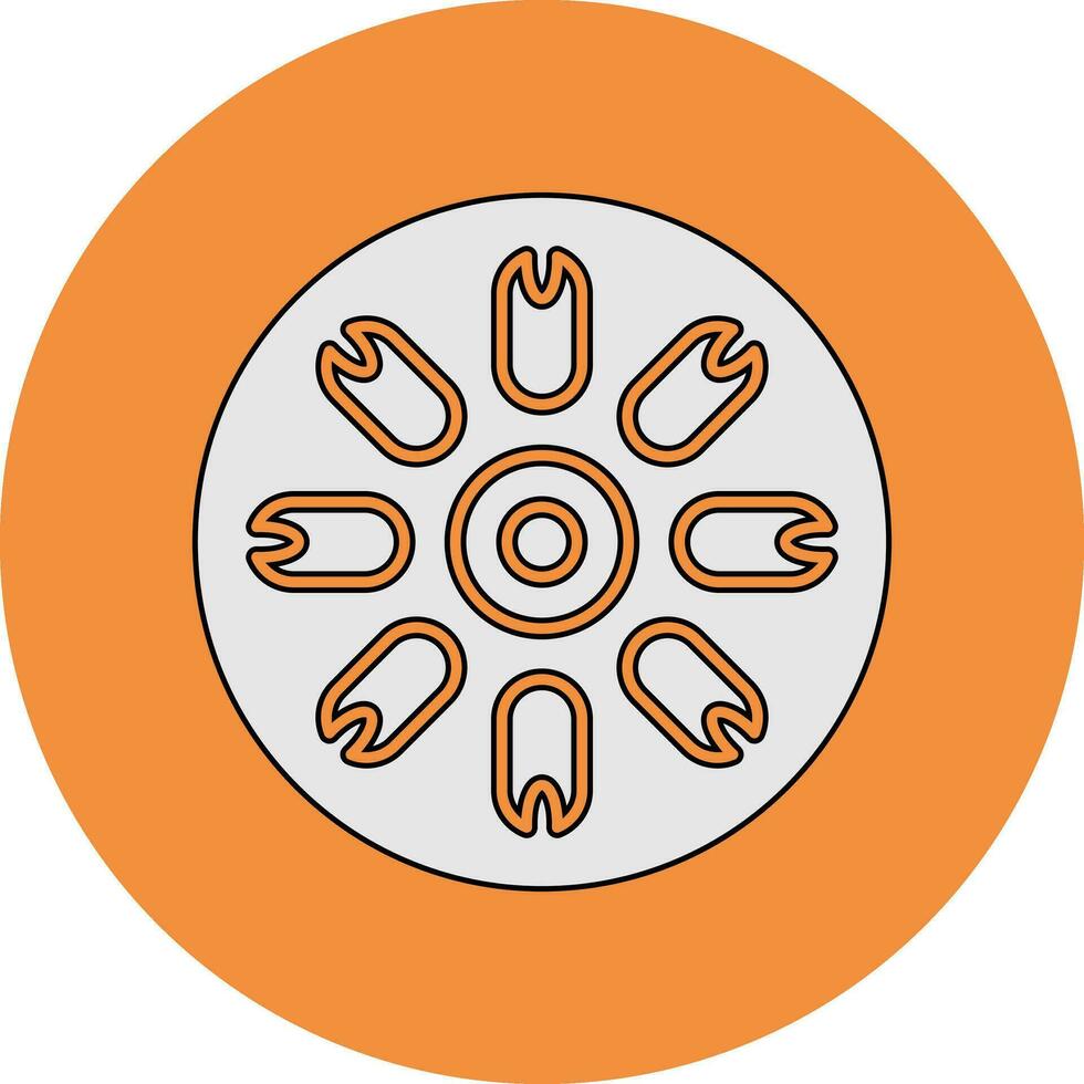 Centric Diatom Vector Icon