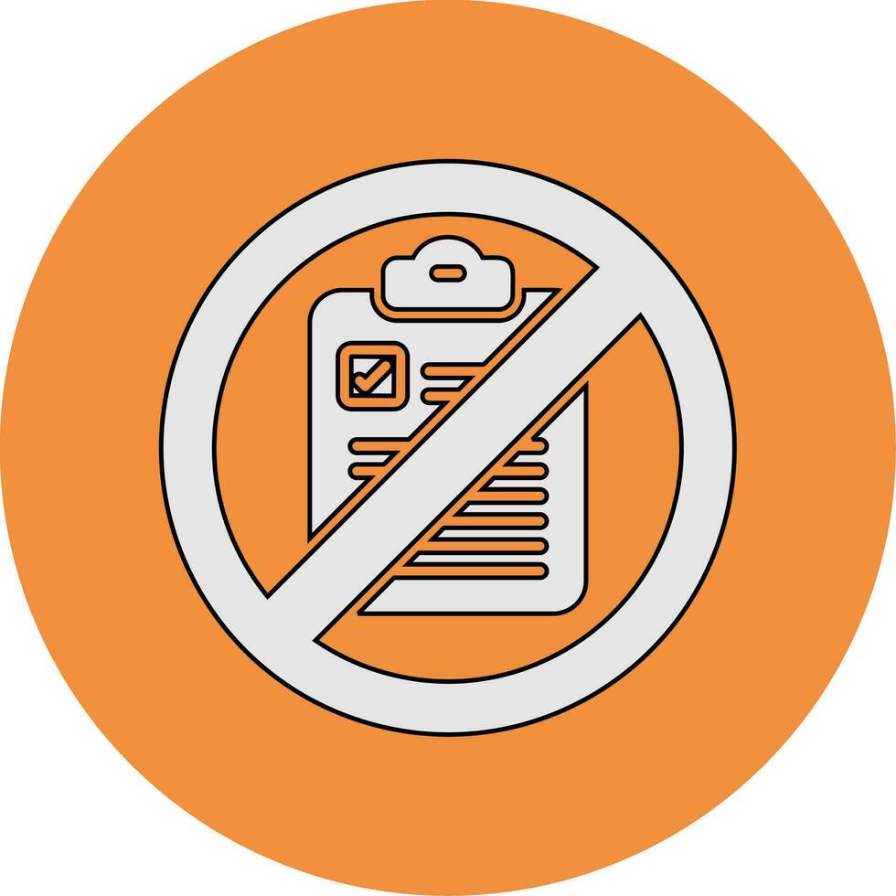 Not Qualified Vector Icon