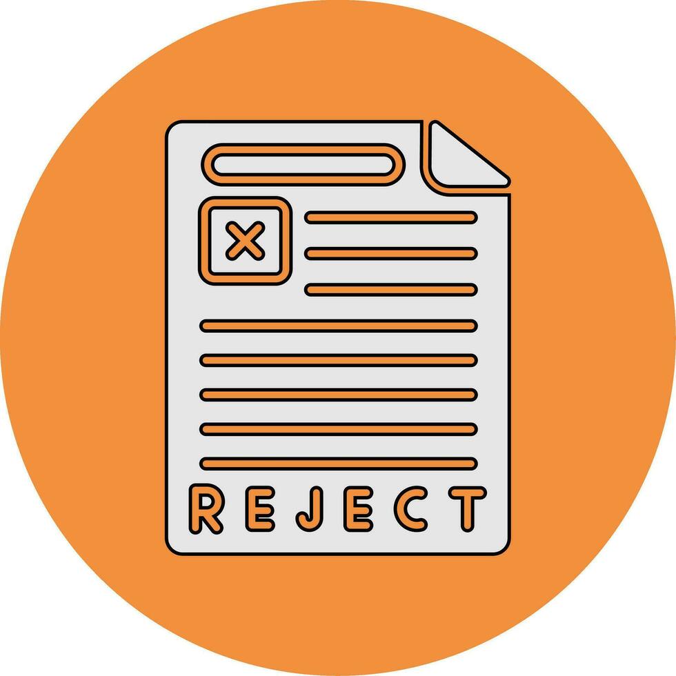 Reject Vector Icon