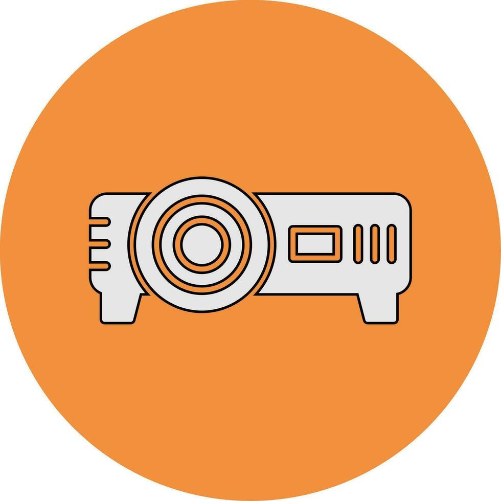 icono de vector de proyector